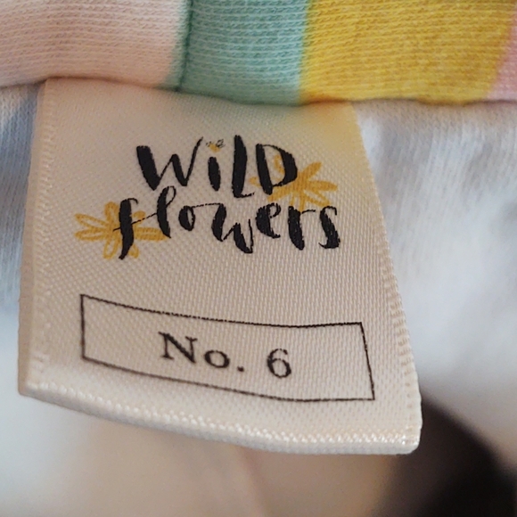 Wildflowers 6 Skort Skirt Pockets Rainbows Floral - Picture 2 of 6